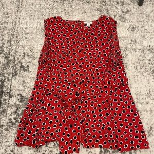 Bar III Chiffon Dotted Tank